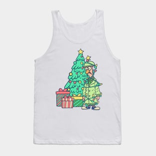 Beaker Around The Christmas Tree Muppets Tank Top